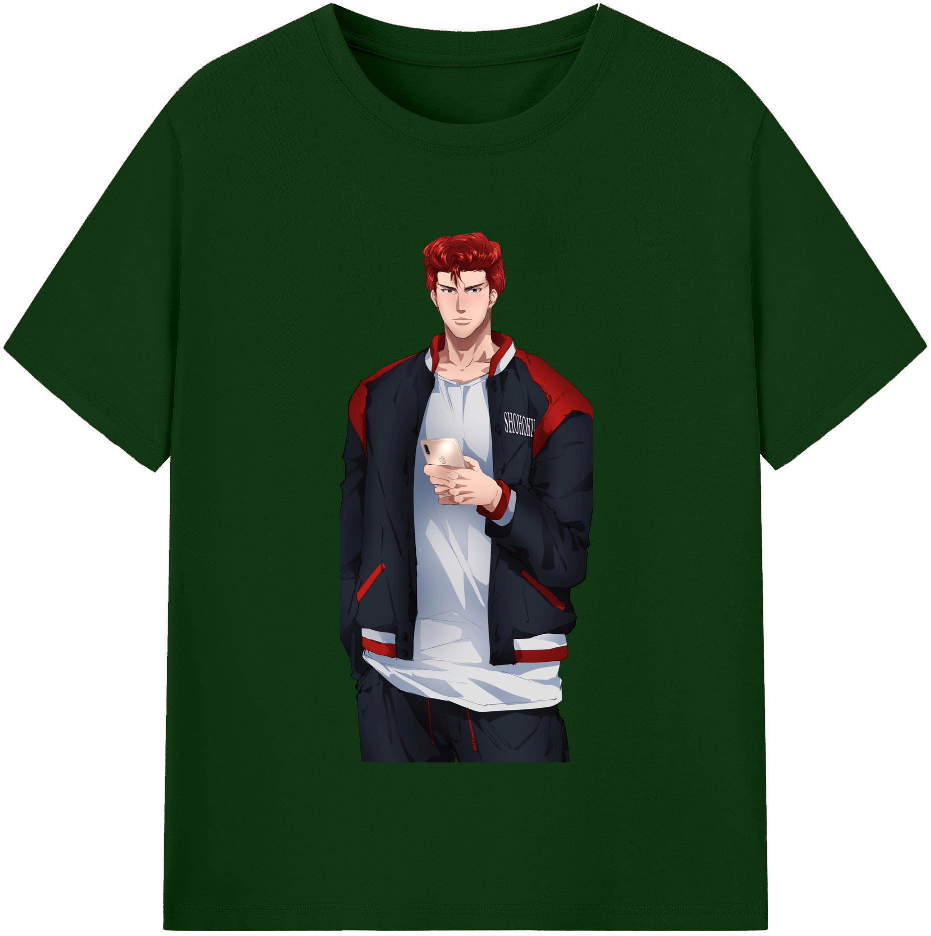 SLAM DUNK／スラムダンク 綿100％半袖Tシャツ（フロントプリント）